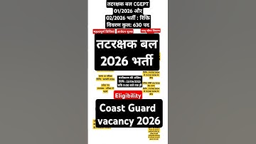 indian coast guard recruitment 2025 ndian coast guard new vacancy 2025 | coast guard vacancy 2025