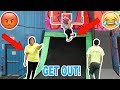 KICKED OUT OF A TRAMPOLINE PARK!