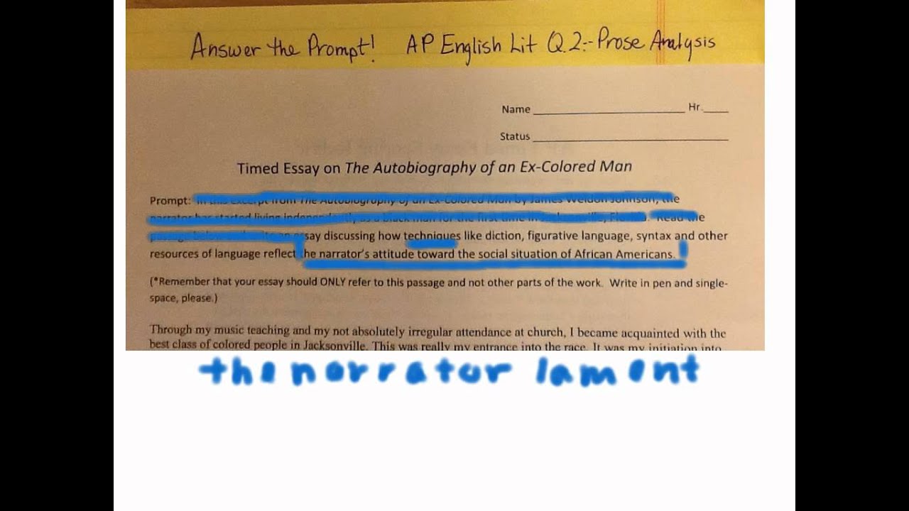 how to write the ap lit q2 essay