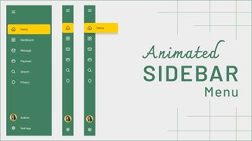 Responsive Sidebar Menu Design Using HTML, CSS and JS