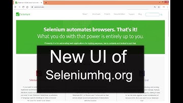 New UI of SeleniumHQ.Org