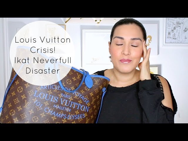 Louis Vuitton Monogram Grand Bleu Ikat Neverfull MM