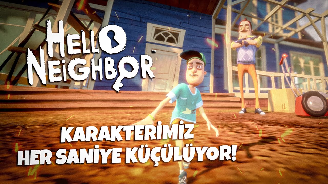 WİLSON'UN EVİNDEN FARE KADAR BOYUMUZLA KAÇIYORUZ😂 | Hello Neighbor Mods [Türkçe]