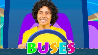 Ten Little Buses Song And More | Nursery Rhymes &amp; Kids Songs | JamJammies