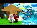 เอาชีวิตให้รอด!? เพื่อหนีจาก สึนามิฉลาม!!Shark จะรอดไหม!?? (Minecraft Tsunami)