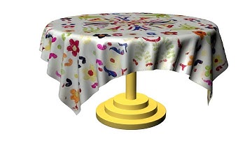 How to create Table and Tablecloth Model in 3ds Max Urdu/Hindi