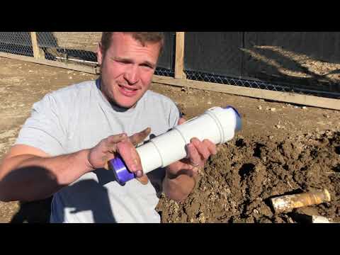 וִידֵאוֹ: איך מתקנים צינור PVC תת קרקעי?