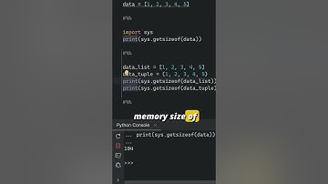 checking memory usage of any object in #python - #tip 71