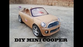 WOW! Super RC Mini cooper || How to make Cardboard Mini cooper || DIY ||  Electric Toy Car