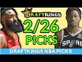 DRAFTKINGS NBA PICKS WEDNESDAY February 26th PICKS | NBA DFS PICKS 2020