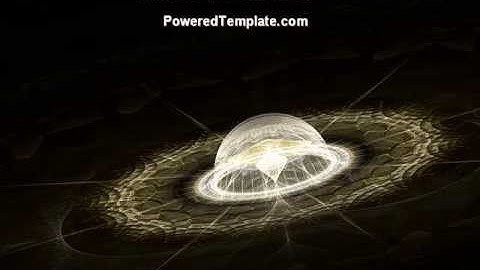 Fractal Planet PowerPoint Template by PoweredTemplate.com