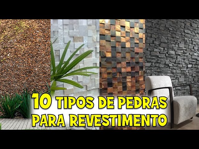 Fachadas de muros com pedras decorativas - Decorando Casas