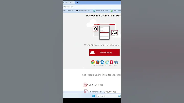 Edit any PDF 📄 | Edit PDF files on any device | PDF editor (100% Safe and Free) #shorts #short #pdf