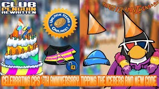 CP Rewritten - Celebrating Club Penguin 12th Anniversary, Tipping The Iceberg, New Code!