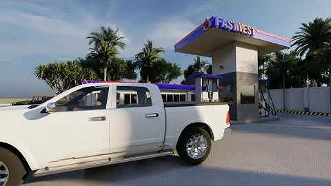 LUMION 10 : WALK THROUGH PRESENTATION GASOLINE STATION