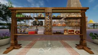 Suspended Shelf Design Walkthrough | Indian Architecture | GI Tags | AJD x MJD