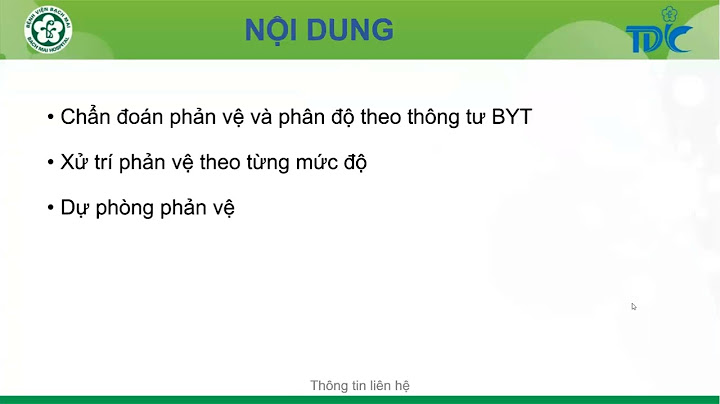 51 tt về hướng dẫn xử trí shock phản vệ