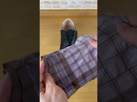 Как убрать заломы на обуви | Лайфхаки от Нечетова | nechetoff | ПОДПИШИСЬ ⬇️🔔 #Shorts