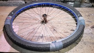 Аварийный ремонт покрышки велосипеда