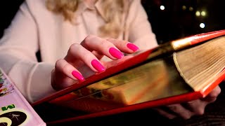ASMR Gentle Tapping, Scratching and Flipping Pages for Sleep 📚 Tapping on Books!