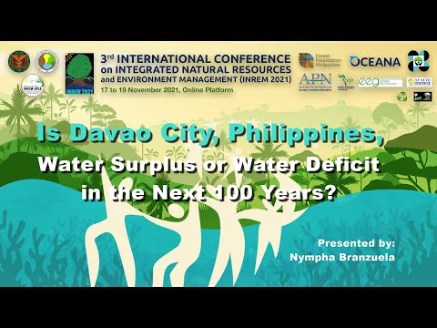 Is Davao City, Philippines, Water Surplus or Water Deficit in the Next 100 Years?