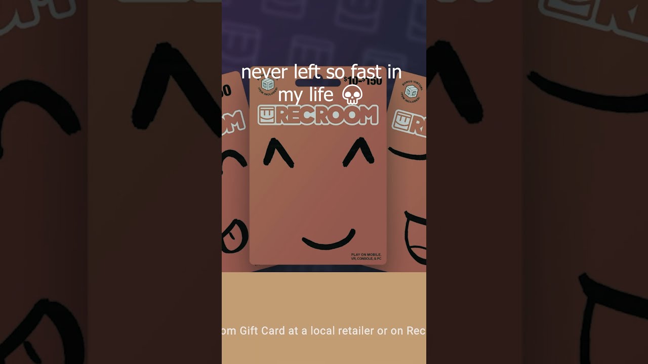Never Left So Fast In My Life Rec Room VR 