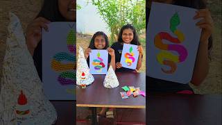 Rainbow Snake Drawing Hack 🐍🌈😱Tom&amp;Jerry 🤣 Diyaishwarya #shorts #viralvideo