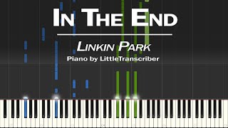 Video thumbnail of "Linkin Park - In The End (Piano Cover) Synthesia Tutorial by LittleTranscriber"