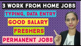 Typing | Data Entry | Work from Home | 10k to 20k pm | Permanent Jobs | Freshers @Totally Happy