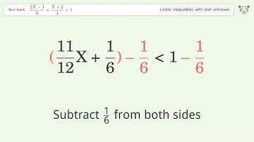 Solving Linear Inequalities: (2X-1)/3+(X+2)/4 is Smaller Than 1