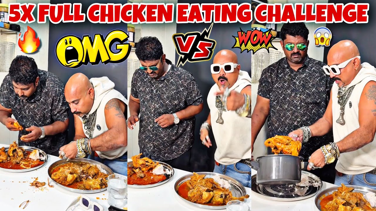 5X Full Chicken Eating l Ulhas Kamathe l Chicken Leg Piece