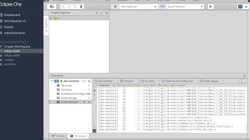 Build EV3RT with Eclipse/Che (6/6 - building helloev3)