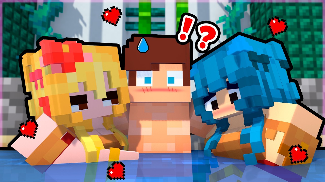 MAIZEN: JJ Lost on the Island of Girls - Minecraft Animation JJ & Mikey