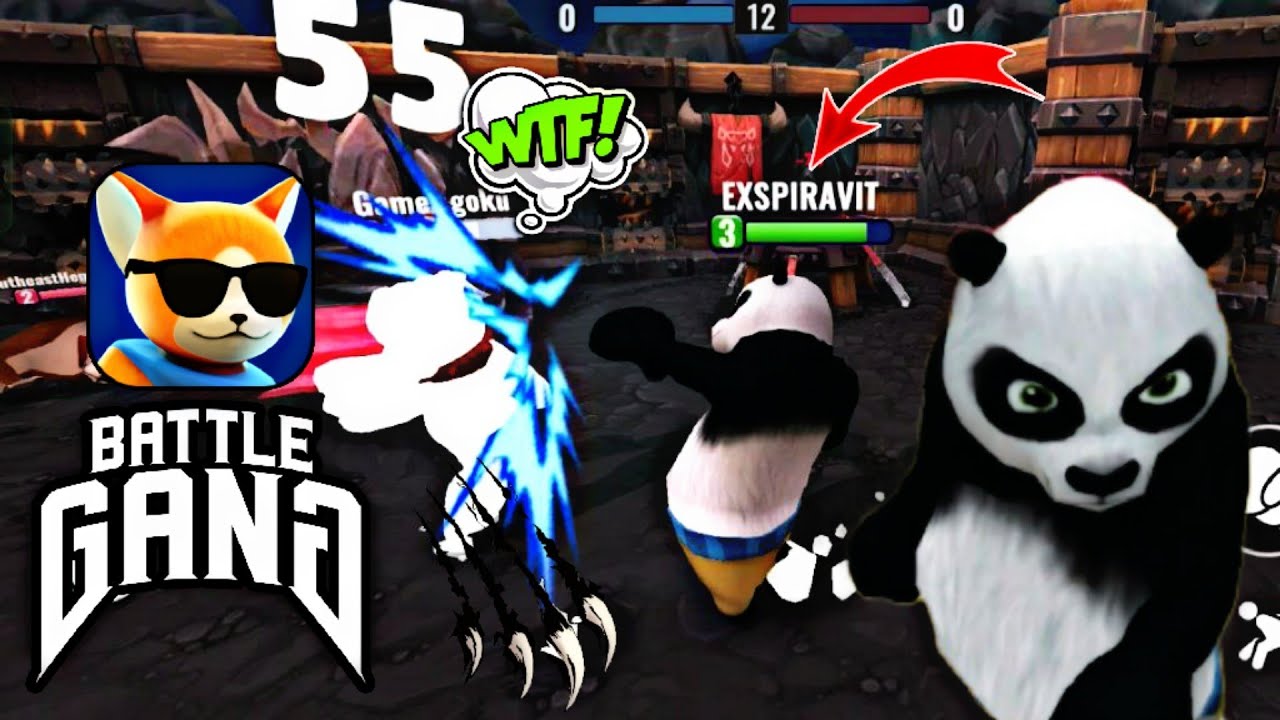 Я СТАЛ КУНГ-ФУ ПАНДОЙ 🐼 СМЕШНАЯ ОНЛАЙН ИГРА НА ТЕЛЕФОН Battle Gang Fun Ragdoll Beasts