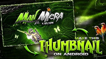 Make this PUBG MOBILE Montage Thumbnail On Android / IOS | Thumbnail Tutorial | ELECTO GAMER YT