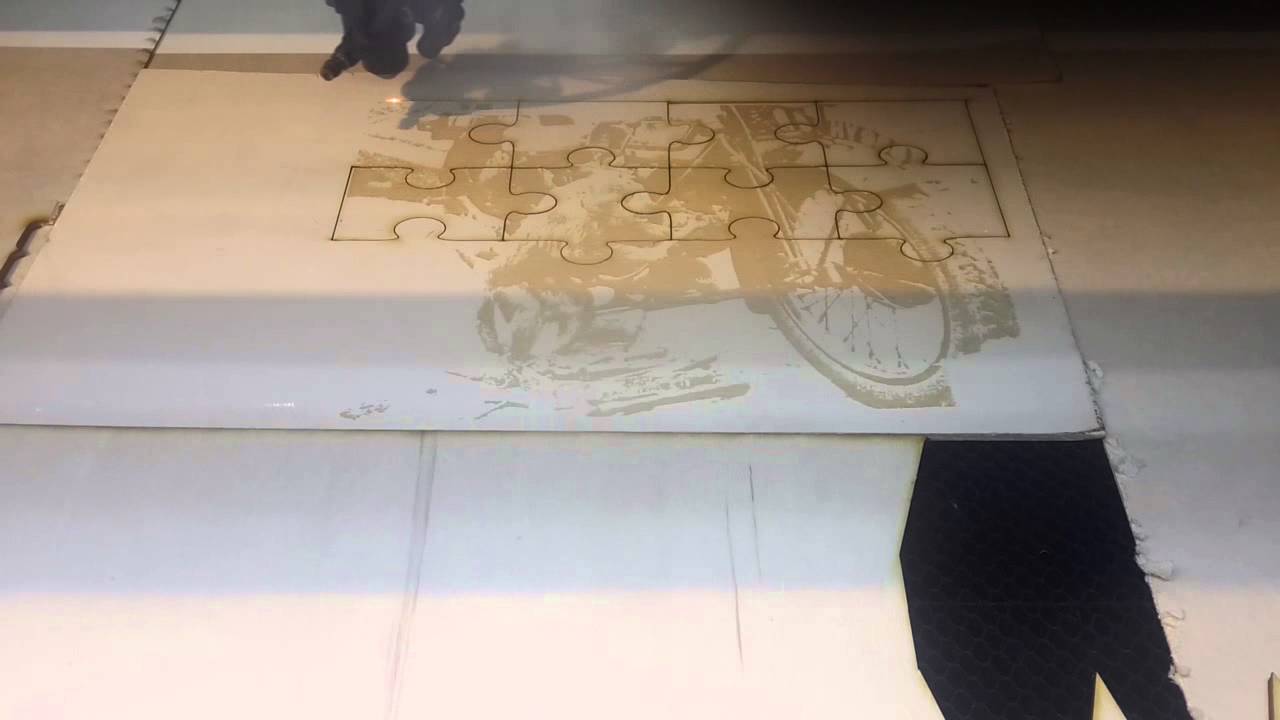 Monkey Wrench Jigsaw Puzzle Laser cutting in Haifa FabLab Cutting