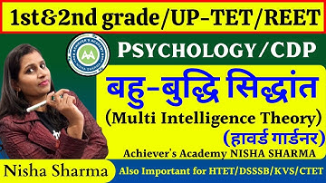 Multi Intelligence Theory || बहुबुद्धि सिद्धांत || By Haward Gardner  || #CDP by Nisha Sharma
