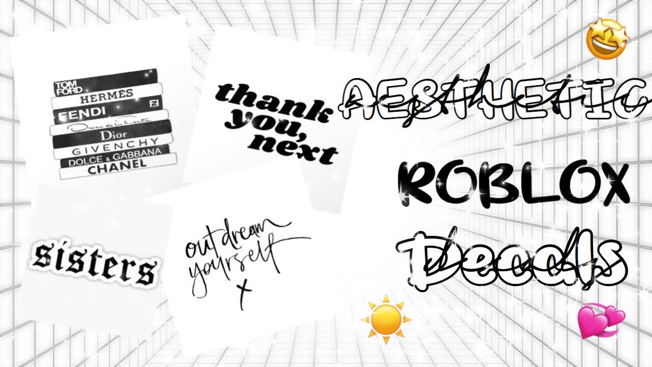 Roblox Black White Aesthetic Decal Id S By Lanahverse