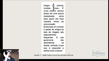 O que é uma leitura vertical?