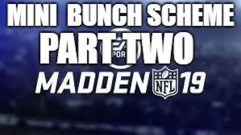 Madden 19 Glitches Cheats and Tips - Bunch Mini Scheme - 2nd Way