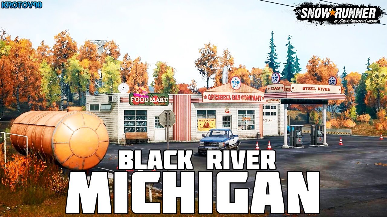 Карта мичиган snowrunner блэк ривер