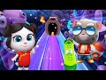 TALKING TOM GOLD RUN - NEW SPACE SIDE WORLD LUCKY ANGELA VS FROSTY TOM