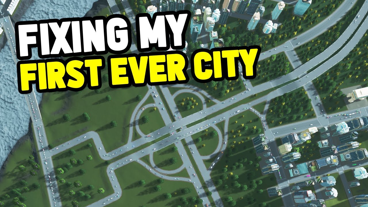 FIXING My FIRST EVER CITY in Cities Skylines #2 - YouTube