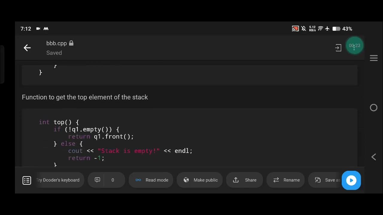 Implement a Stack Using Two Queues in C++ | Stack Operations with Queue ...