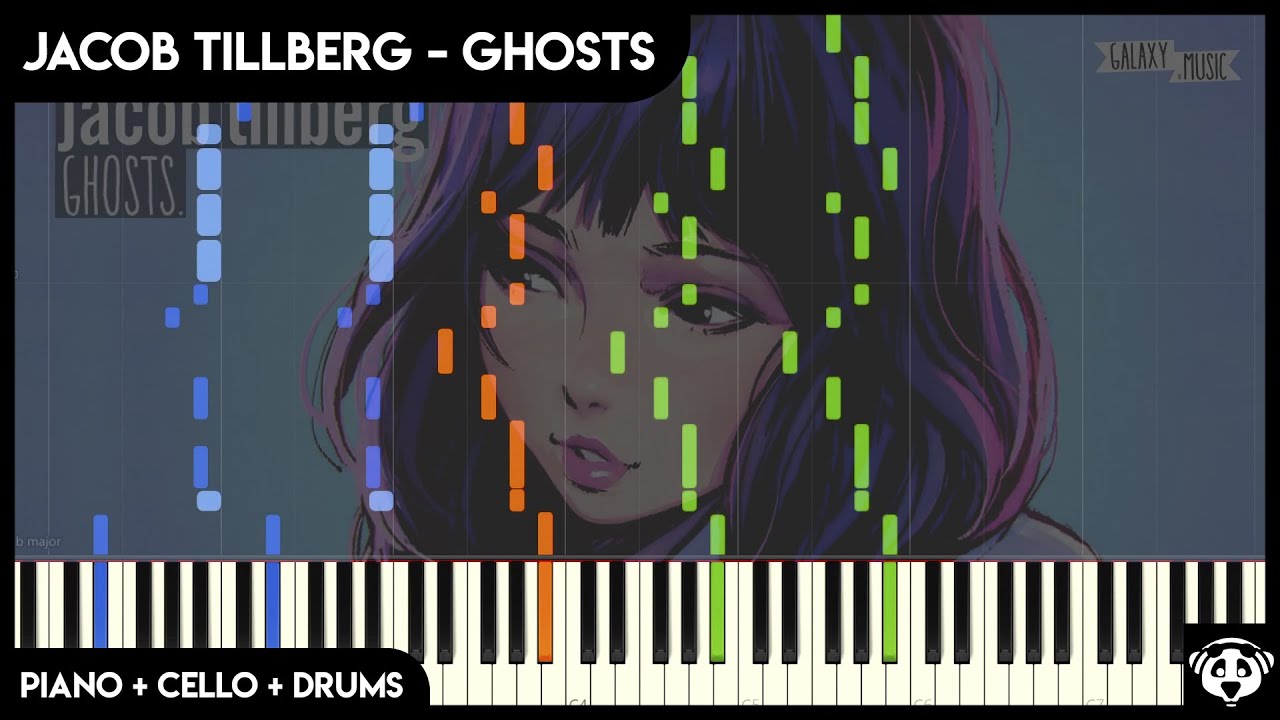 Jacob Tillberg - Ghosts Piano + Cello + Drums Cover, free sheet - YouTube.