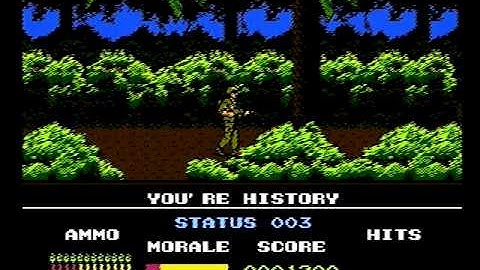 Nintendo NES Platoon Game (Intro)