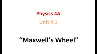 Maxwell’s Wheel