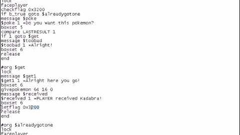 Pokemon Script 103 (Give Pokemon Script)