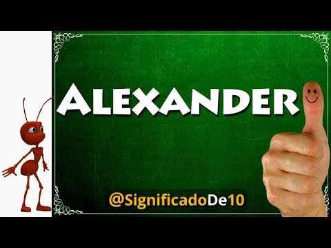 Vídeo: El Significat Del Nom Alexandre