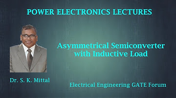 Asymmetrical Semiconverter with Inductive Load by Dr. S.K.Mittal - Power Electronics